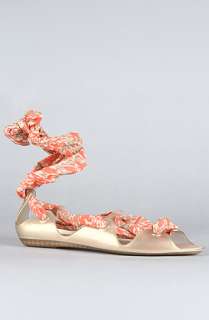 Melissa Shoes The Wind Sandal in Orange Print  Karmaloop   Global 