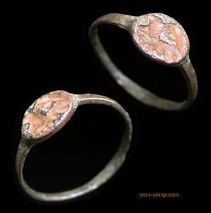 Ancient Roman Ring Bronze Seal mels antiquities  