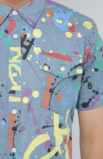 Joyrich The Pollock SS Buttondown Shirt in Indigo  Karmaloop 
