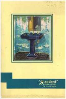 1923 & 1930 Standard Plumbing Fixture Catalog on CD  