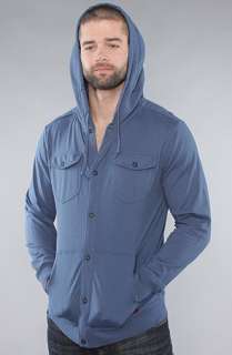 Vans The JT Termino Buttondown Hoody in Ensign Blue  Karmaloop 