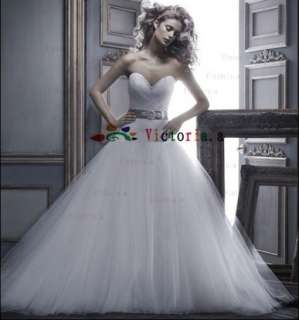 New White/Ivory Sweetheart Beaded Wedding Dresses/Gowns Size4 6 8 10 