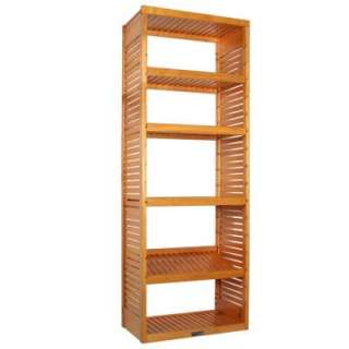 John Louis Home Deluxe Solid Wood 16 In. Honey Maple Stand Alone Tower 