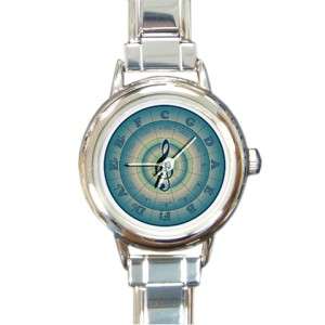 Colorful Circle of Fifths Music Round Charm Watch  
