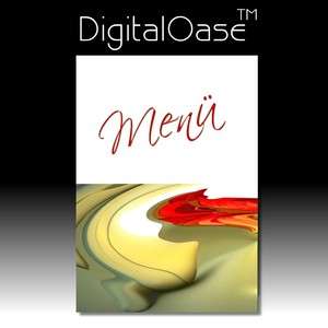 DigitalOase 2 Menükarten Einladungskarten Hochzeit Tischkarten 
