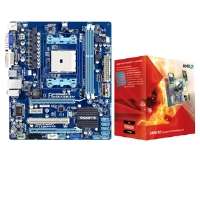 MSI A75MA G55 AMD A Series Socket FM1 Motherboard and AMD Dual Core A4 