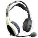   headphones with built in microphone and master volume control for game