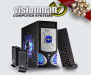 Great deals on Visionman gaming PCs and barebone kits.
