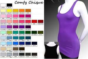 LONG & LEAN RIBBED TANK TOP S XXXL SIZES 0 20 *LOTS OF COLORS* WOMENS 