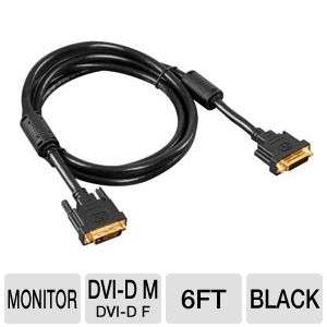 PowerUp DVI D Dual Link M / F Extension Cable 6ft