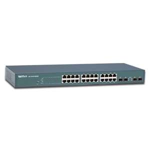 Lantech   GE 24F4GBW   24 Port 10/100/1000 Gigabit Managed Network 