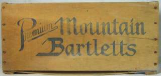 Earl Fruit Mountain Bartlett Wood Box Crate C & T  