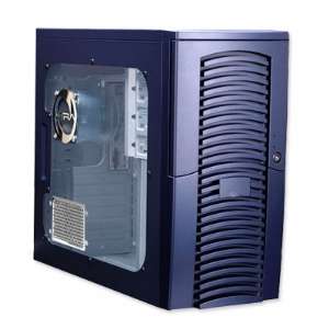 Ultra UV Wizard Blue ATX Mid Tower Case with UV Reactive Clear Side 