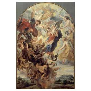 Kunstreproduktion Peter Paul Rubens Das apokalyptische Weib 48 x 71 