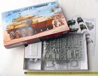   scale unassembled plastic model kit of the USMC LAV 25 PIRANHA