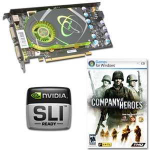 XFX GeForce 8600 GTS Video Card   FREE Company of Heroes PC Game 