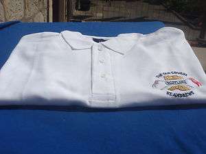SCOTLAND GOLF POLO SHIRT WHITE OLD COURSE ST ANDREWS  