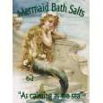 Vintage Advertising Mermaid Bath Salts Nostalgie Blechschild   Grösse 