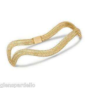 ROSS SIMONS Italian 14kt WAVEY Gold Bracelet  