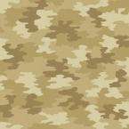 The Wallpaper Company 8 in x 10 in Brown Camouflage Wallpaper Sample