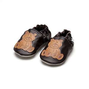 Jinwood*88 teddy brown Baby Krabbelschuhe Kinder Lederpuschen 