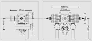 CRRC PRO GF55ii 55CC Benzinmotor für Modellflugzeug  