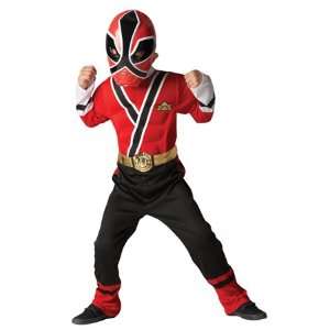 Power Rangers Samurai NEU neue Muskel Brust kostüm up Kostüm rot 