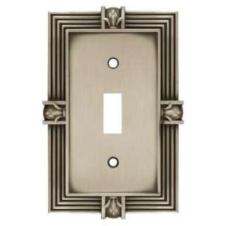 Liberty 1 Gang Switch Pineapple Satin Pewter Wall Plate W101ZMC BSP C 