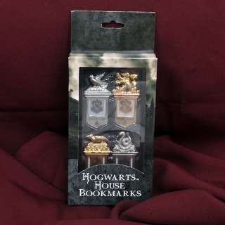 Hogwarts Lesezeichen Set aus Harry Potter   Metall Wappen der Hogwarts 