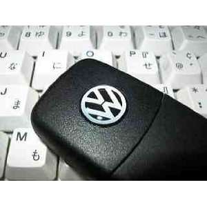 VW Volkawagen Black Key Badge Logo 14mm / VW Schlüssel Schriftzug 