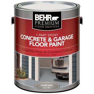 BEHR Premium 901 1 Gal. Silver Gray, 1 Part Epoxy Concrete Floor Paint 