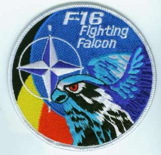 16 SWIRL PATCH BELGIAN AIR FORCE NATO FALCON SWIRL  
