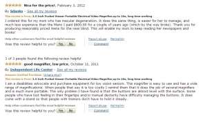 Reviews at our store in 