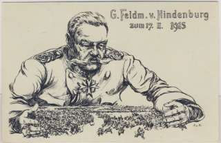 Gen.FM Hindenburg 17.II.1915, Ostpreussen Wofakarte A  