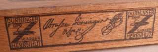   Durninger zigarren antique genuine wooden Cigar Box   (S1932)  