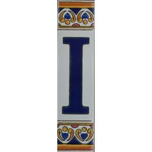   Buchstaben aus Keramik   Fliesen / mediterranes Flair mit Azulejos   I
