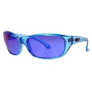 FUNK Sonnenbrille I NFERNO in eisblau mit blauen Gläsern  