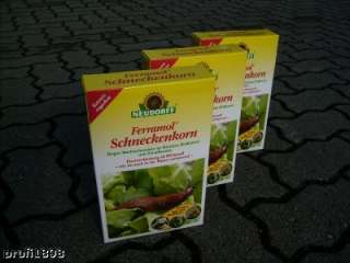 Neudorff Ferramol Schneckenkorn Schneckengift 3 x 1 kg 4005240006726 