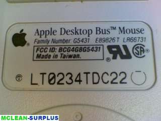 Vintage Apple Square Mouse A9M0331  