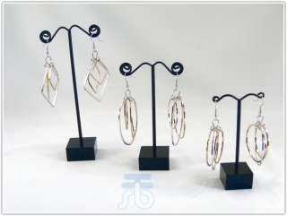 NEW BLACK JEWELRY DISPLAY RACK STAND EARRINGS NECKLACES  