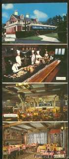 Long 4 Scenes Marguery Restaurant Ipswich MA Postcard  