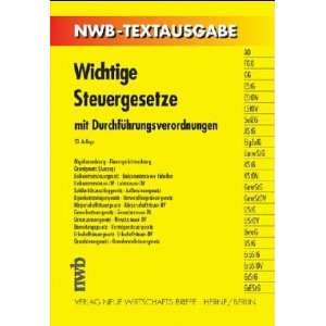   Mit Durchführungsverordnungen. NWB Textausgabe. Stand 1. Jan. 2003