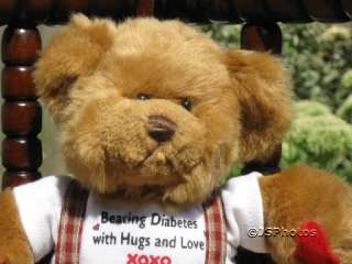 russ berrie uk rufus the bear with diabetes very soft boy bear