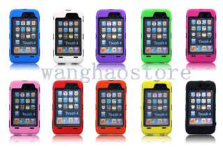   HEAVY DUTY Hard Soft Case Skin Cover for Apple iPod Touch 4 4g 4th Gen