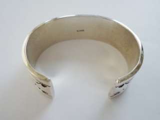 Signed R. CHEE Sterling Silver Cuff Bracelet   60.4 gr  
