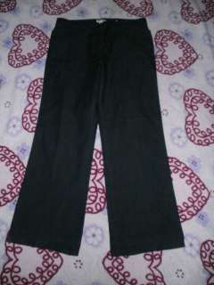 CATO 10 dark blue MID rise stretch WIDE LEG trouser jeans 33x30  