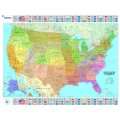 USA Political (Maps/Wall (Michelin)) Landkarte von Michelin Staff