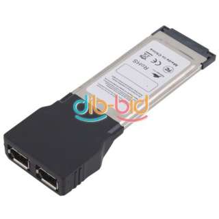   to 2 Port FireWire IEEE 1394A Express Expansion Card fr Laptop  