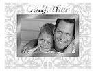 BEVELED GLASS 4X6 CHRISTENING GODFATHER PICTURE FRAME
