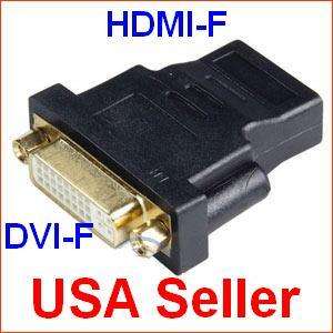 HDMI Female to DVI I 24+5 Pin Female Converter Adapter  